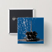 Space Shuttle Atlantis Button (Vorne & Hinten)