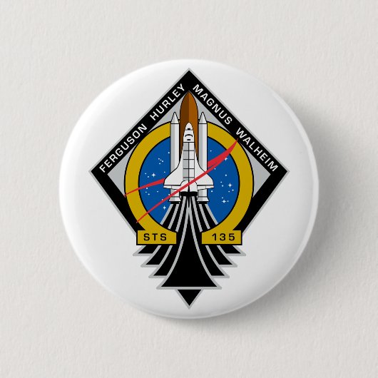 Space Shuttle Atlantis Button (Vorderseite)