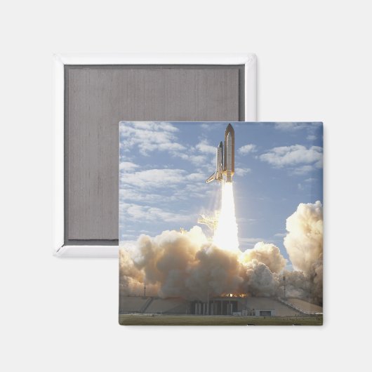 Space Shuttle Atlantis hebt 10 Magnet (Vorderseite/Rückseite)