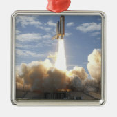 Space Shuttle Atlantis hebt 10 Ornament Aus Metall (Vorne)