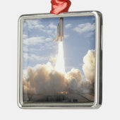 Space Shuttle Atlantis hebt 10 Ornament Aus Metall (Links)