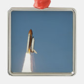 Space Shuttle Atlantis hebt 11 Silbernes Ornament (Vorne)