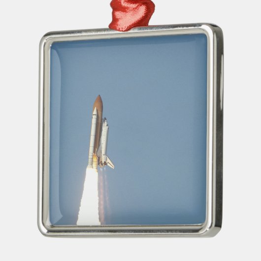Space Shuttle Atlantis hebt 11 Silbernes Ornament (Links)