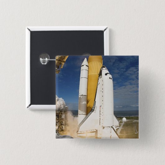 Space Shuttle Atlantis hebt 12 Button (Vorne & Hinten)