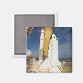 Space Shuttle Atlantis hebt 12 Magnet (Vorderseite/Rückseite)