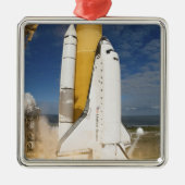 Space Shuttle Atlantis hebt 12 Silbernes Ornament (Vorne)