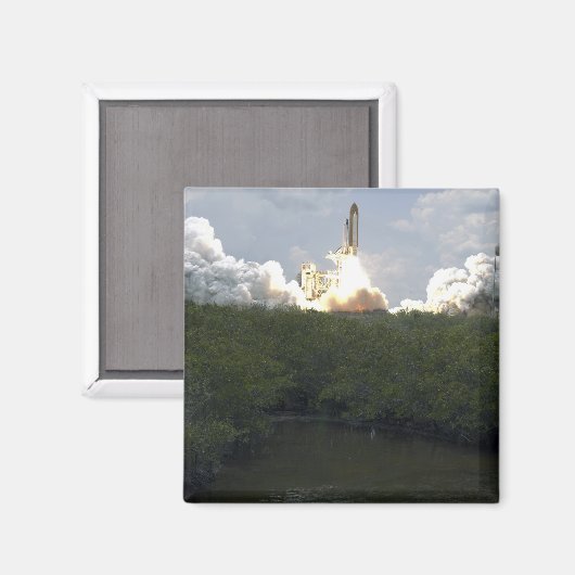 Space Shuttle Atlantis hebt 13 Magnet (Vorderseite/Rückseite)