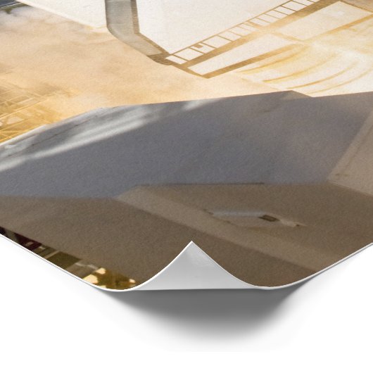 Space Shuttle Atlantis hebt 13 Poster (Ecke)