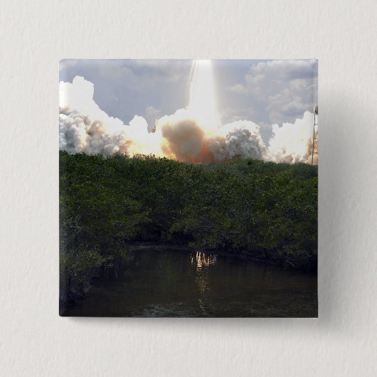 Space Shuttle Atlantis hebt 14 Button (Vorderseite)