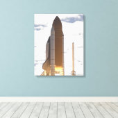 Space Shuttle Atlantis hebt 14 Leinwanddruck (Insitu (Holzboden))