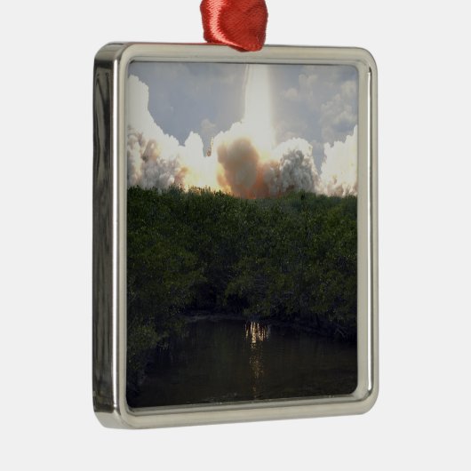 Space Shuttle Atlantis hebt 14 Silbernes Ornament (Rechts)