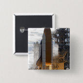 Space Shuttle Atlantis hebt 15 Button (Vorne & Hinten)