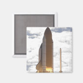 Space Shuttle Atlantis hebt 16 Magnet (Vorderseite/Rückseite)