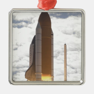 Space Shuttle Atlantis hebt 16 Silbernes Ornament