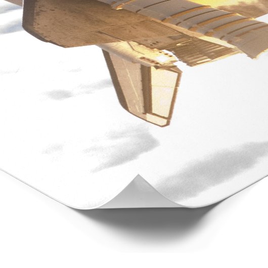 Space Shuttle Atlantis hebt 18 Poster (Ecke)