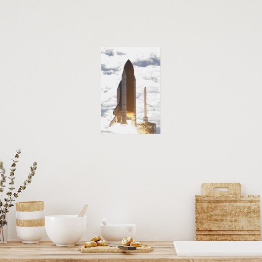 Space Shuttle Atlantis hebt 18 Poster (Küche)