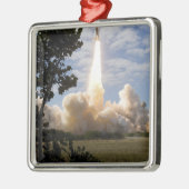 Space Shuttle Atlantis hebt 19 Ornament Aus Metall (Links)