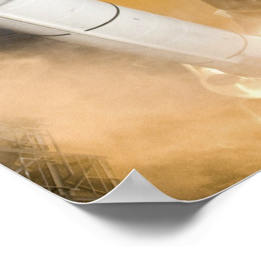 Space Shuttle Atlantis hebt 19 Poster (Ecke)