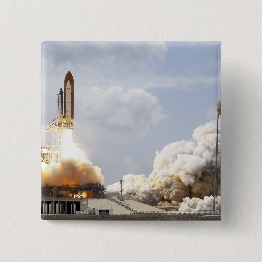 Space Shuttle Atlantis hebt 21 Button (Vorderseite)