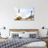 Space Shuttle Atlantis hebt 21 Leinwanddruck (Insitu (Schlafzimmer))