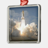 Space Shuttle Atlantis hebt 24 Silbernes Ornament (Links)