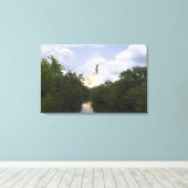 Space Shuttle Atlantis hebt 25 Leinwanddruck (Insitu (Holzboden))