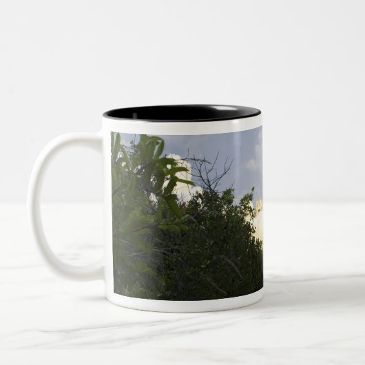 Space Shuttle Atlantis hebt 26 Zweifarbige Tasse (Links)