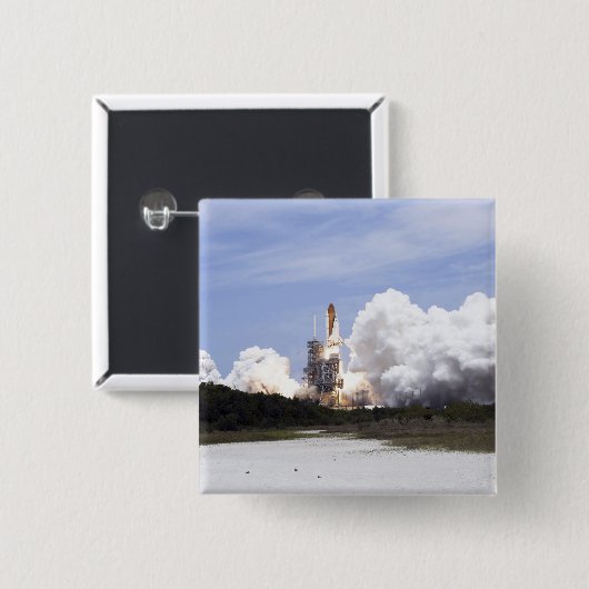 Space Shuttle Atlantis hebt 27 Button (Vorne & Hinten)