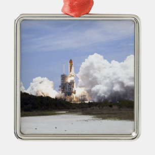 Space Shuttle Atlantis hebt 27 Ornament Aus Metall