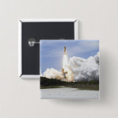 Space Shuttle Atlantis hebt 28 Button (Vorne & Hinten)