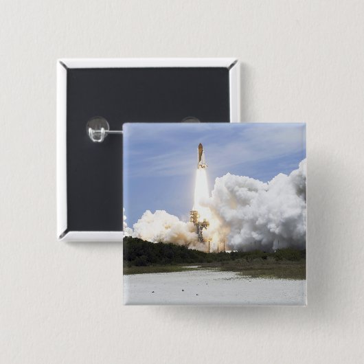 Space Shuttle Atlantis hebt 28 Button (Vorne & Hinten)