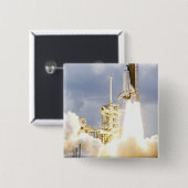 Space Shuttle Atlantis hebt 2 Button (Vorne & Hinten)
