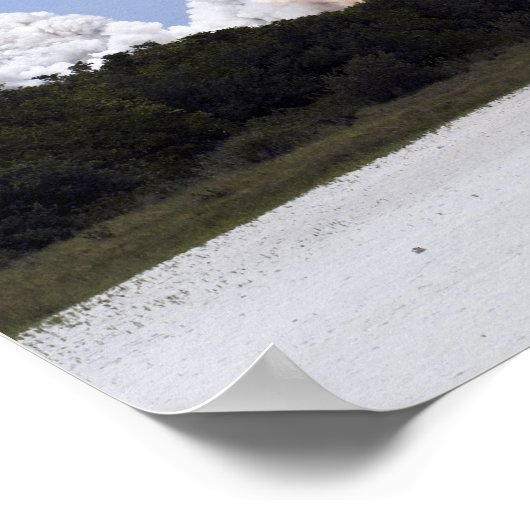 Space Shuttle Atlantis hebt 4 Poster (Ecke)