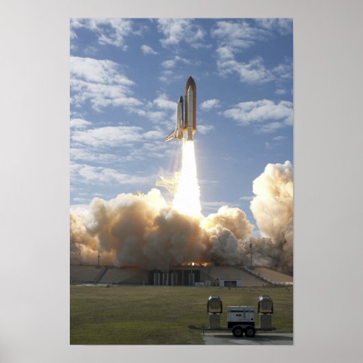 Space Shuttle Atlantis hebt 4 Poster (Vorne)