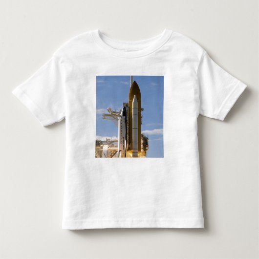 Space Shuttle Atlantis hebt 5 Kleinkind T-shirt (Vorderseite)