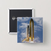 Space Shuttle Atlantis hebt 6 Button (Vorne & Hinten)