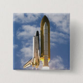 Space Shuttle Atlantis hebt 6 Button (Vorderseite)