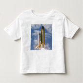 Space Shuttle Atlantis hebt 6 Kleinkind T-shirt (Vorderseite)