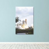 Space Shuttle Atlantis hebt 6 Leinwanddruck (Insitu (Holzboden))