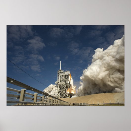 Space Shuttle Atlantis hebt 6 Poster (Vorne)