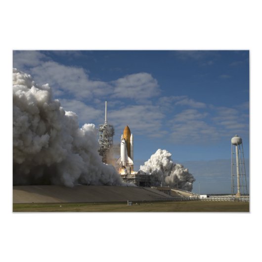 Space Shuttle Atlantis hebt 7 Fotodruck (Vorne)