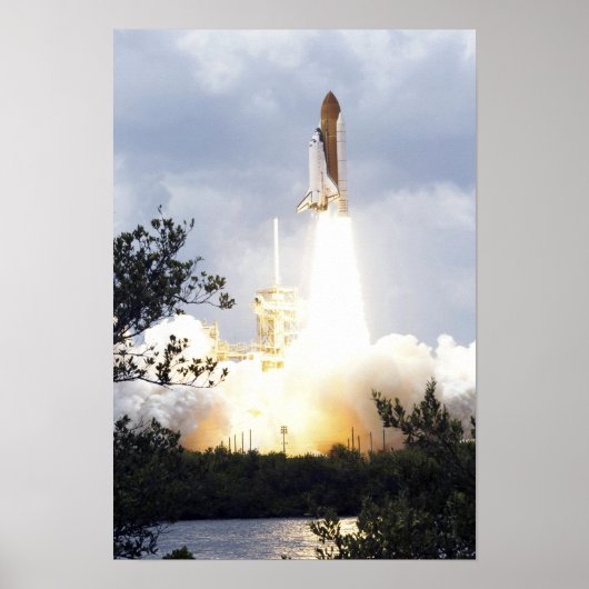 Space Shuttle Atlantis hebt 7 Poster (Vorne)