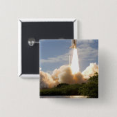 Space Shuttle Atlantis hebt 8 Button (Vorne & Hinten)