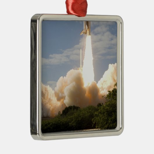 Space Shuttle Atlantis hebt 8 Ornament Aus Metall (Rechts)
