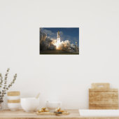 Space Shuttle Atlantis hebt 8 Poster (Küche)
