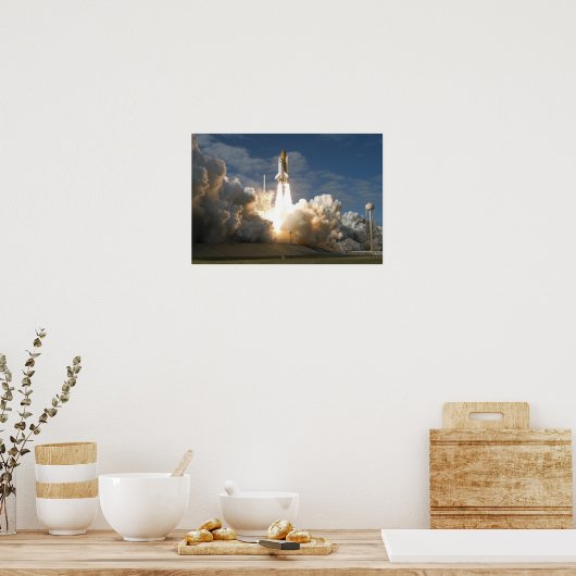Space Shuttle Atlantis hebt 8 Poster (Küche)