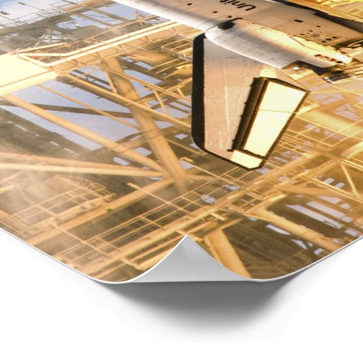 Space Shuttle Atlantis hebt 8 Poster (Ecke)