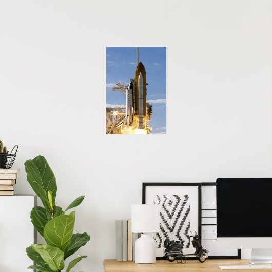Space Shuttle Atlantis hebt 8 Poster (Heimbüro)