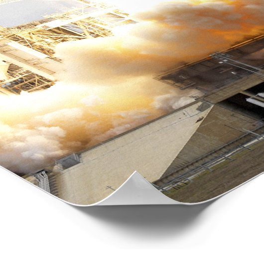 Space Shuttle Atlantis hebt 9 Poster (Ecke)