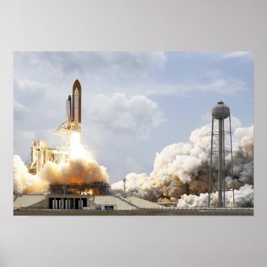 Space Shuttle Atlantis hebt 9 Poster (Vorne)
